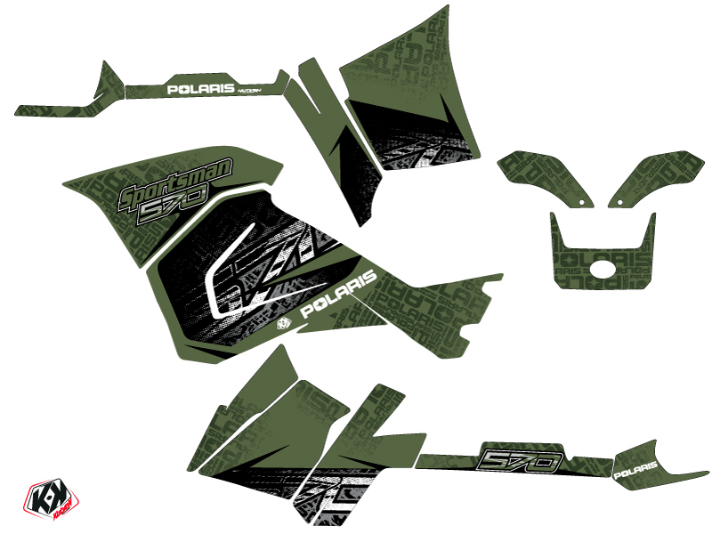 Kit Déco Quad Rock Polaris 570 Sportsman Touring Vert (2014-2017) KUTVEK - vue 2
