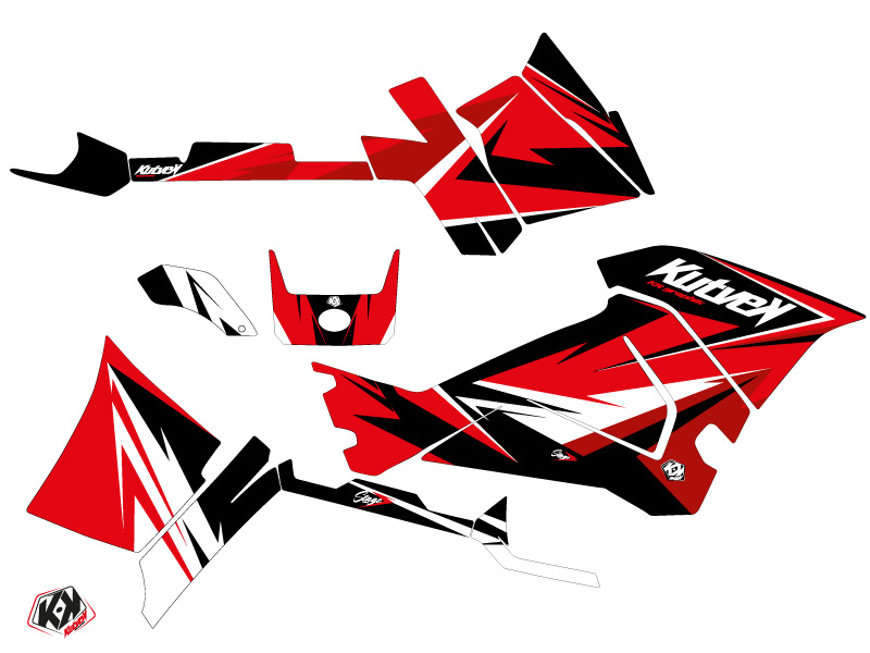 Kit Déco Quad Polaris 570 Sportsman Touring Rouge (2014-2017) KUTVEK - vue 2