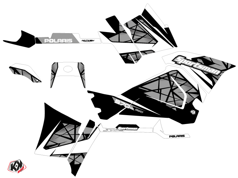 Kit Déco Quad Spin Polaris 570 Sportsman Touring Gris (2018-2023) - vue 2