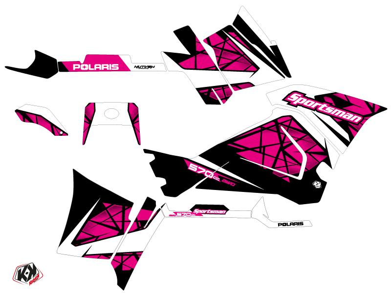 Kit Déco Quad Spin Polaris 570 Sportsman Touring Rose (2018-2023) - vue 2