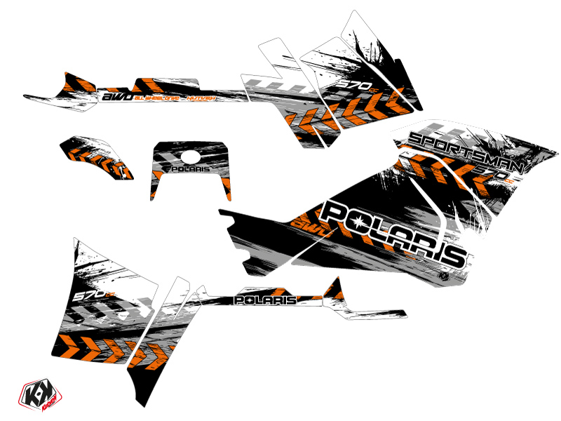 Kit Déco Quad Lifter Polaris 570 Sportsman Touring Orange (2018-2023) KUTVEK - vue 2