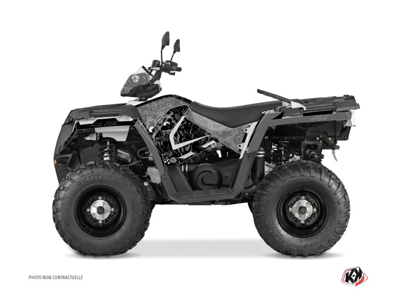 Kit décoration Quad Zombies Dark Polaris 570 Sportsman Touring noir (2018-2023)
