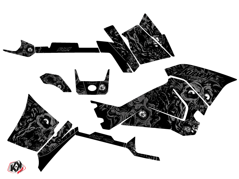 Kit décoration Quad Zombies Dark Polaris 570 Sportsman Touring noir (2018-2023) - vue 2