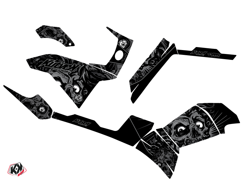 Kit Déco Quad Zombies Dark Polaris 500-800 Sportsman Forest Noir (2011-2023) - vue 2