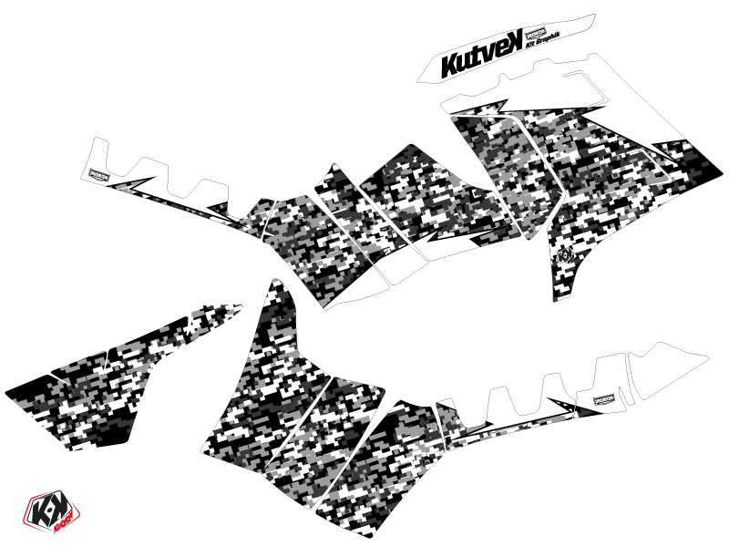 Kit Déco Quad Predator Polaris 550-850-1000 Sportsman Touring Blanc (2010-2012) - vue 2