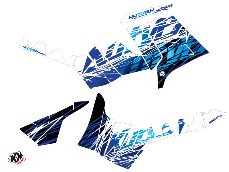 Kit Déco Quad Eraser Polaris 550-850-1000 Sportsman Touring Bleu (2013-2016) - vue 2