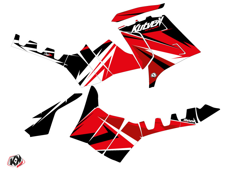 Kit Déco Quad Polaris Sportsman 550-850-1000 Touring Rouge 2013-2016 KUTVEK - vue 2