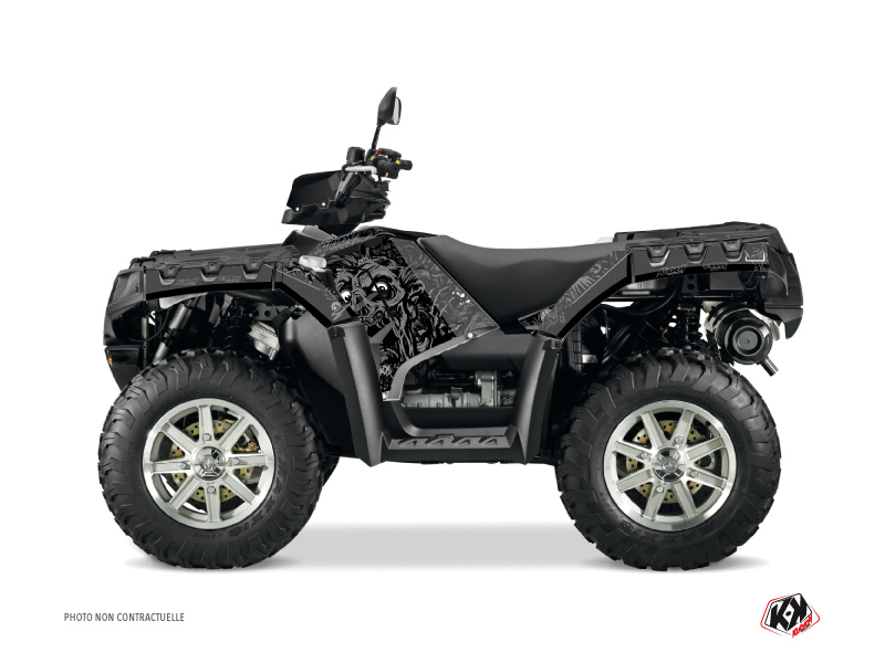 Kit Déco Quad Zombies Dark Polaris 850 Sportsman Forest Noir (2009-2012)