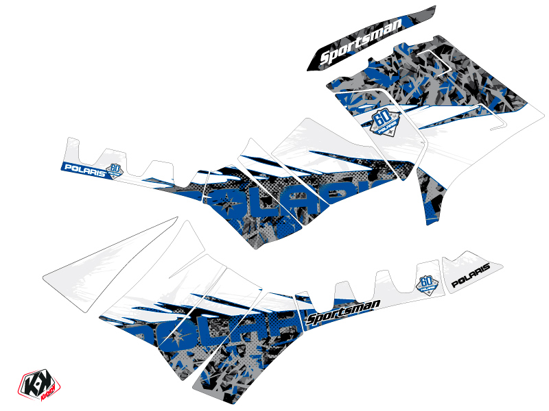 Kit décoratif Quad 60th Anniversary V2 Polaris 850 Sportsman Forest gris bleu (2009-2012) - vue 2