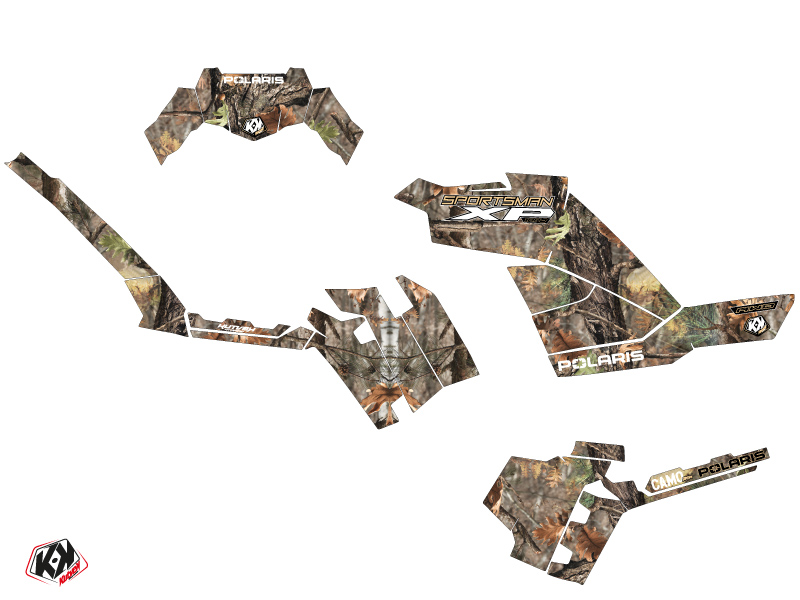 Kit déco quad camouflage Polaris Sportsman 1000 XP Forest Colors KUTVEK (2017-2021) - vue 2