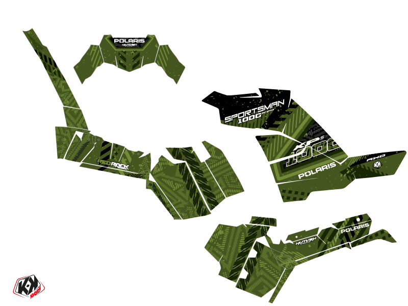 Kit Déco Quad Redrock Polaris 1000 Sportsman XP S Forest Vert (2020-2023) KUTVEK - vue 2