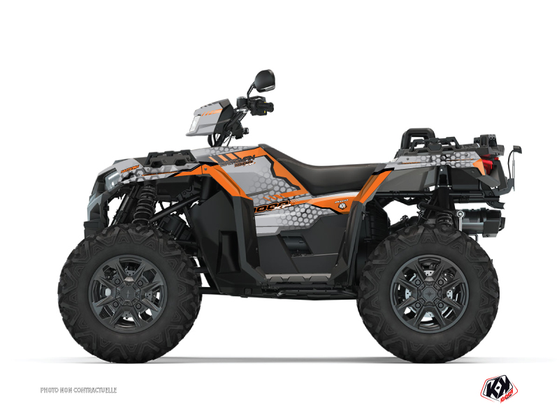 Kit Déco Quad Splinter Polaris 1000 Sportsman XP S Forest Gris Orange (2020-2023)