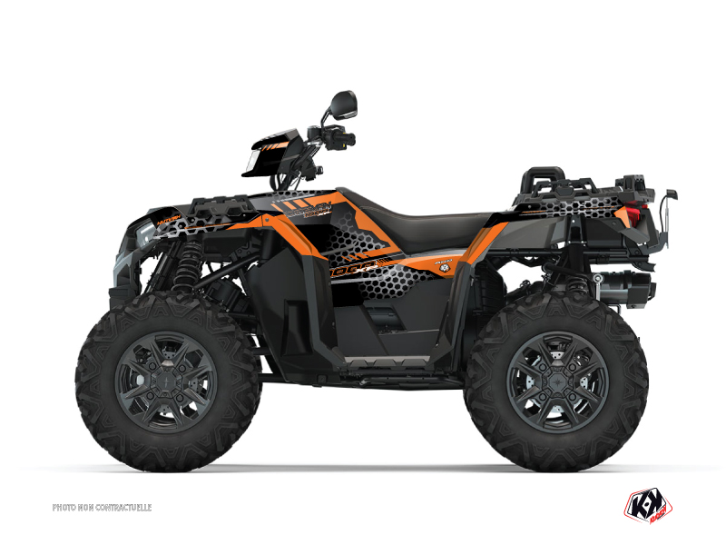 Kit Déco Quad Splinter Polaris Sportsman XP S 1000 Forest Noir Orange (2020-2023)