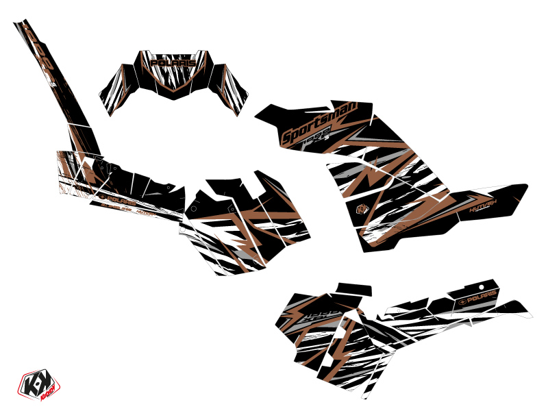 Kit Déco Quad Jungle Polaris 1000 Sportsman XP S Forest Marron KUTVEK (2020-2023) - vue 2