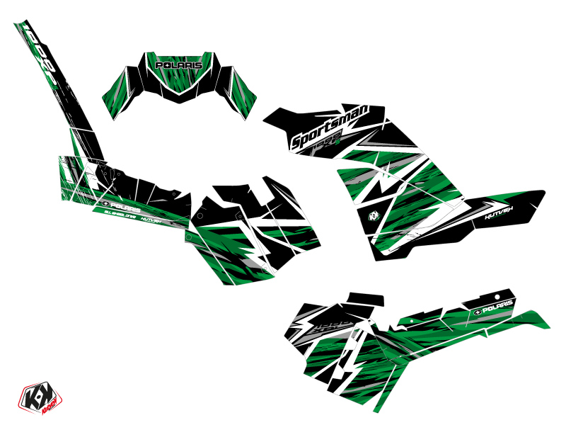 Kit décoration Quad Jungle Polaris 1000 Sportsman XP S Forest noir vert (2020-2023) KUTVEK - vue 2