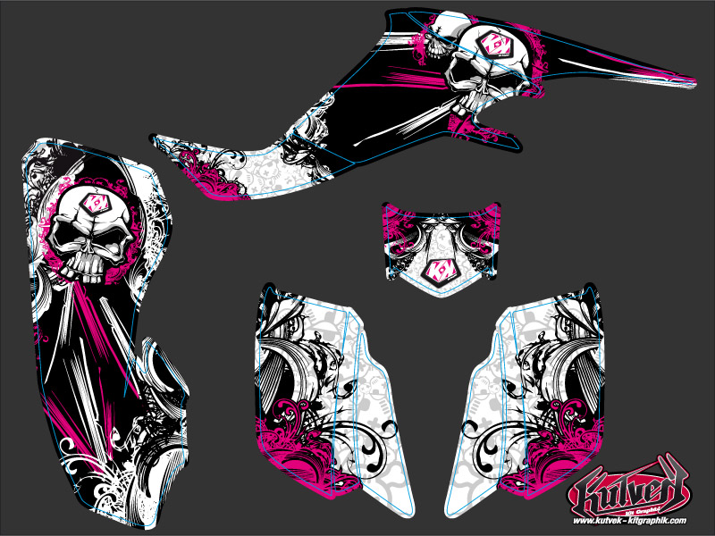 Kit Déco Quad Trash Suzuki LTZ 400 Noir Rose (2003-2008) - vue 2