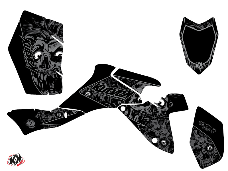 Kit Déco Quad Zombies Dark Suzuki 400 LTZ IE Noir (2009-2011) - vue 2