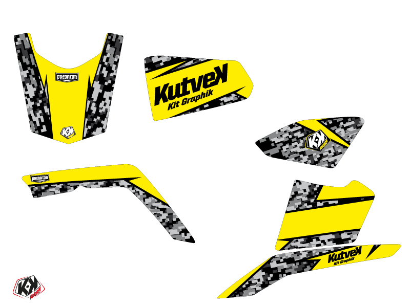 Kit décoration Quad Predator Suzuki King Quad 400 Jaune (2008-2017) - vue 2