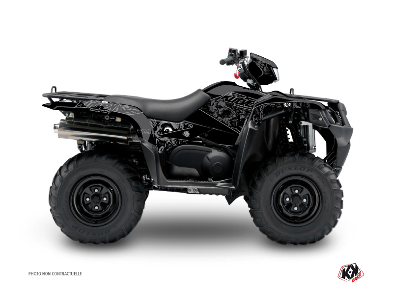 Kit Déco Quad Zombies Dark Suzuki King Quad 400 Noir (2008-2017) KUTVEK