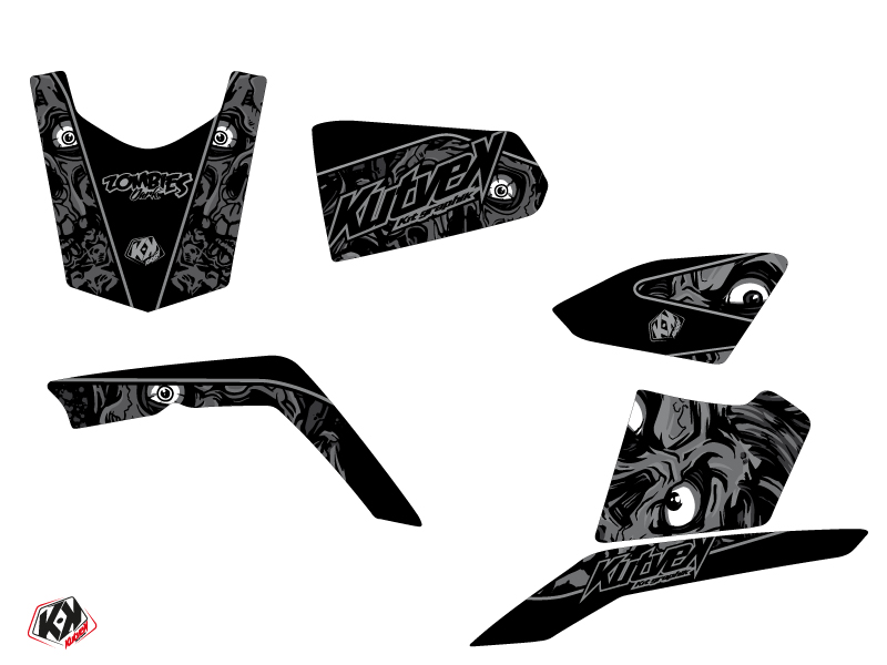 Kit Déco Quad Zombies Dark Suzuki King Quad 400 Noir (2008-2017) KUTVEK - vue 2