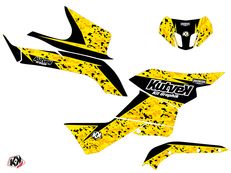 Kit Déco Quad Prédator Suzuki King Quad 500 Noir Jaune (2019-2023) - vue 2