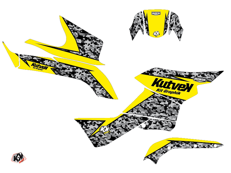 Kit Déco Quad Prédateur Suzuki King Quad 750 Jaune (2019-2023) KUTVEK - vue 2