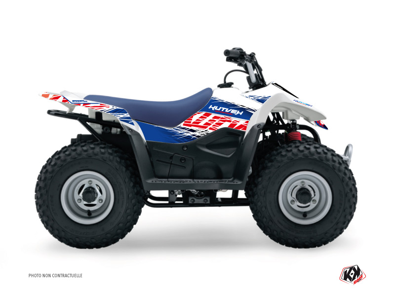 Kit Déco Quad Eraser Suzuki 90 LTZ Bleu Rouge (2007-2013)