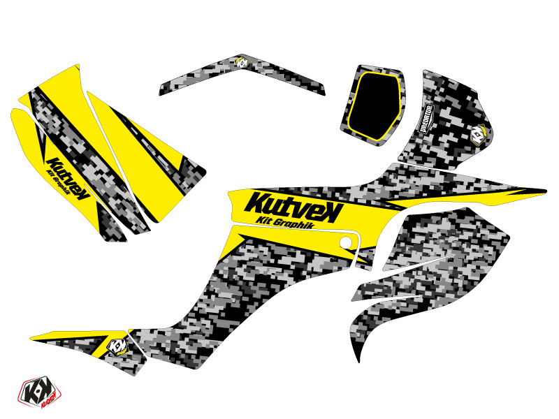 Kit décoration Quad Prédator Suzuki 250 LTZ jaune (2004-2011) - vue 2