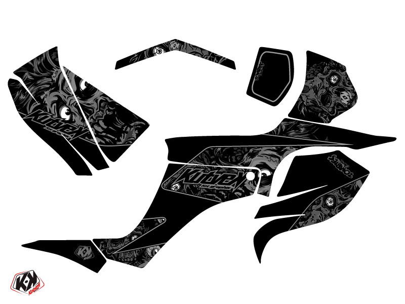 Kit décoration Quad Zombies Dark Suzuki 250 LTZ Noir 2004-2011 Kutvek - vue 2