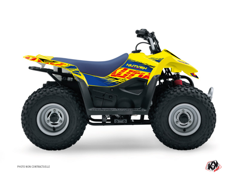 Kit décoration Quad Eraser Suzuki Z 50 bleu jaune (2006-2018)