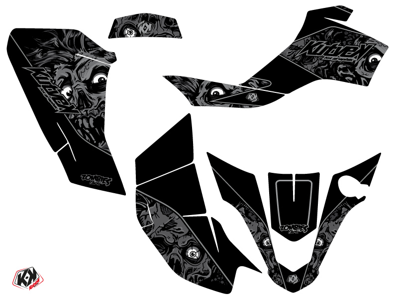 Kit Déco Quad Zombies Dark Suzuki Z 50 Noir (2006-2018) KUTVEK - vue 2