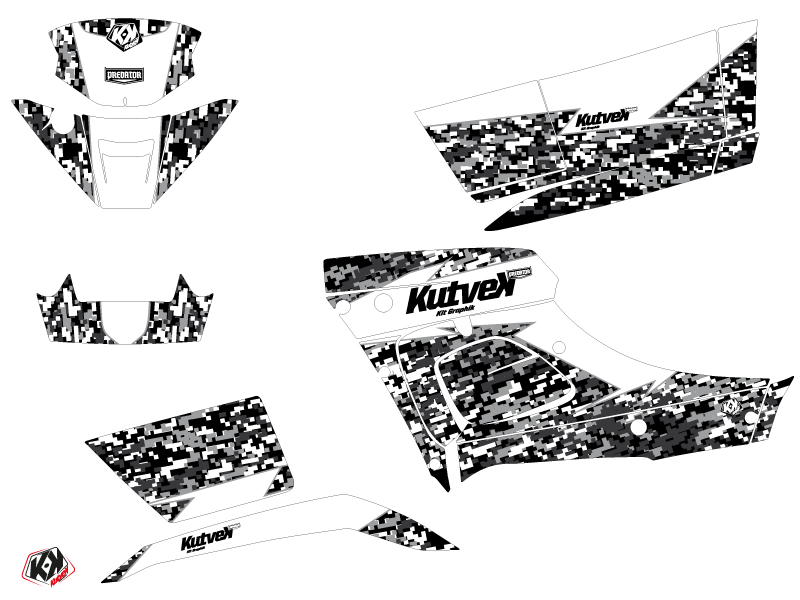 Kit Déco Quad Predator TGB Blade 1000 V-TWIN Blanc (2015-2018) KUTVEK - vue 2