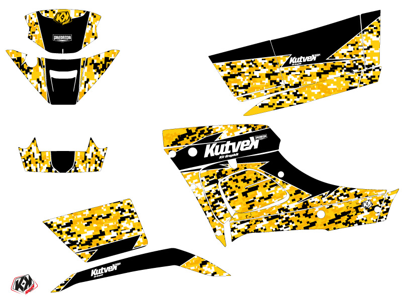 Kit Déco Quad Predator TGB Blade 1000 V-TWIN Noir Jaune (2015-2018) KUTVEK - vue 2