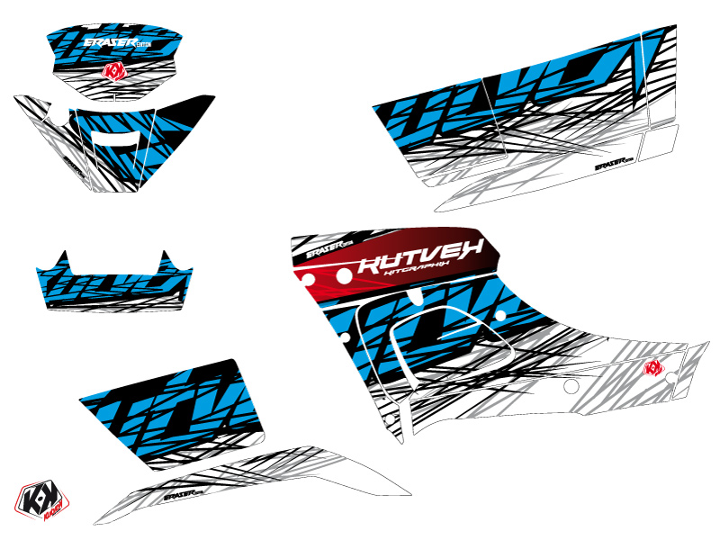 Kit Déco Quad Eraser TGB Blade 1000 V-TWIN Bleu Blanc Rouge (2015-2018) - vue 2