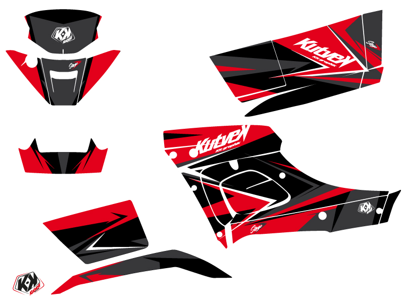 Kit Déco Quad Stage TGB Blade 1000 V-TWIN Rouge Noir (2015-2018) KUTVEK - vue 2