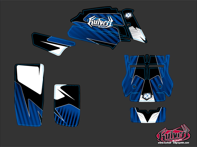 Kit Déco Quad Factory Yamaha Banshee Bleu (1987-2023) KUTVEK - vue 2
