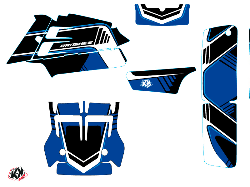 Kit Déco Quad Yamaha Banshee Bleu 1987-2023 KUTVEK - vue 2