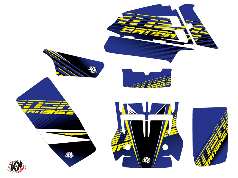 Kit décoration Quad Flow Yamaha Banshee jaune 1987-2023 KUTVEK - vue 2