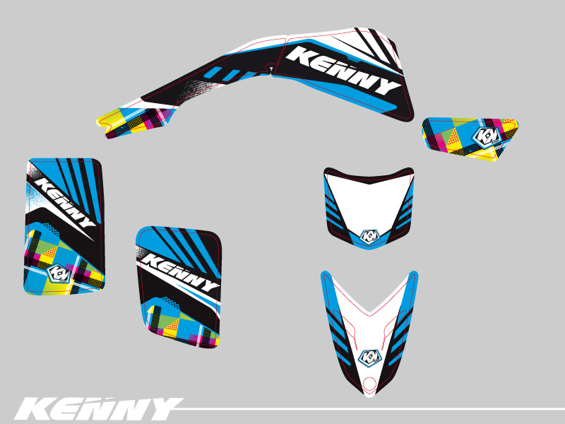 Kit Déco Quad Kenny Yamaha Blaster Bleu (1988-2002) - vue 2
