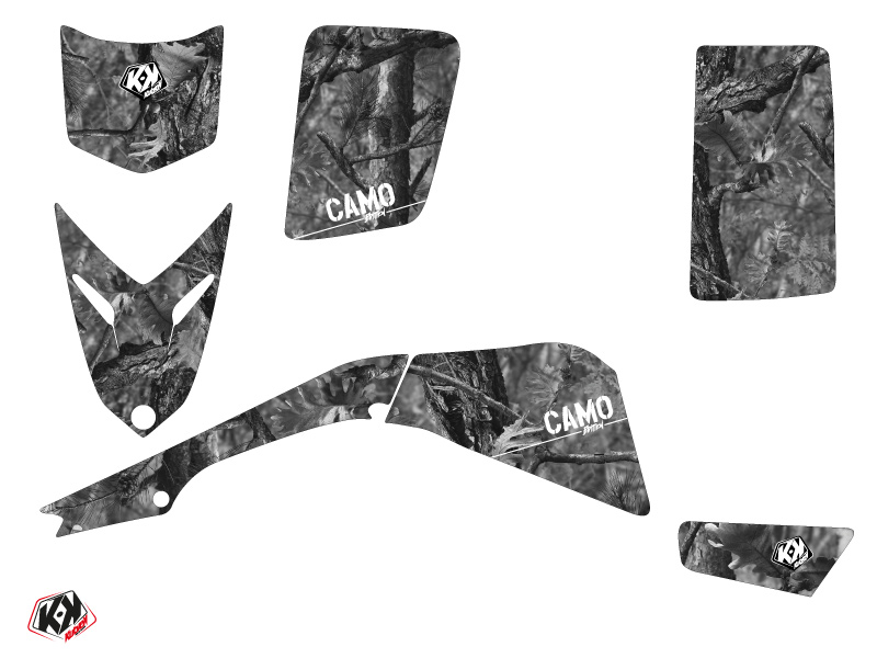 Kit déco quad camo Yamaha Blaster gris KUTVEK (1988-2002) - vue 2