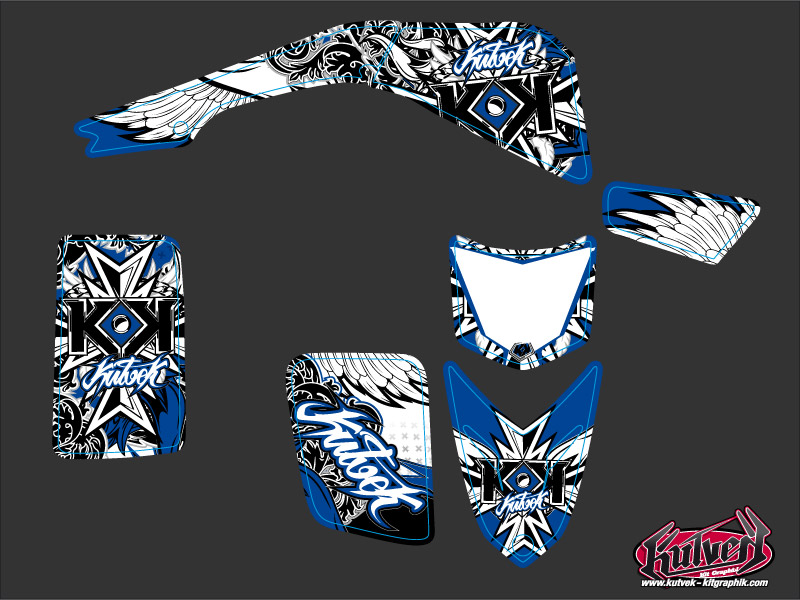 Kit de décoration Quad Demon Yamaha Blaster bleu (1988-2002) KUTVEK - vue 2