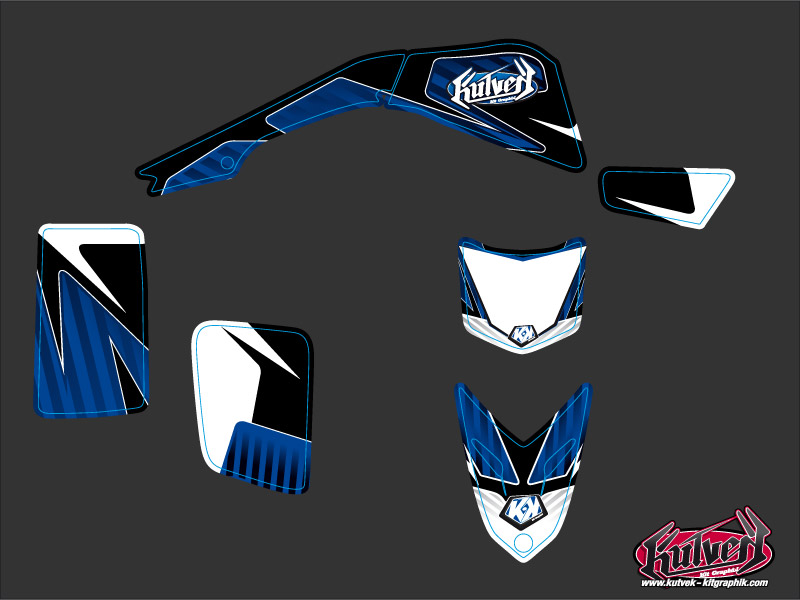 Kit Déco Quad Factory Yamaha Blaster Bleu (2003-2007) KUTVEK - vue 2