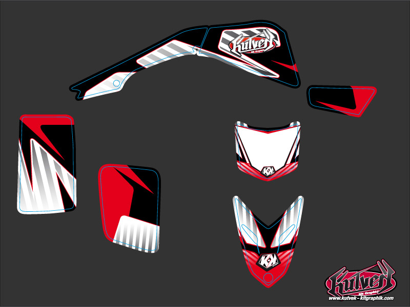Kit Décoration Quad Factory Yamaha Blaster Rouge (2003-2007) Kutvek - vue 2