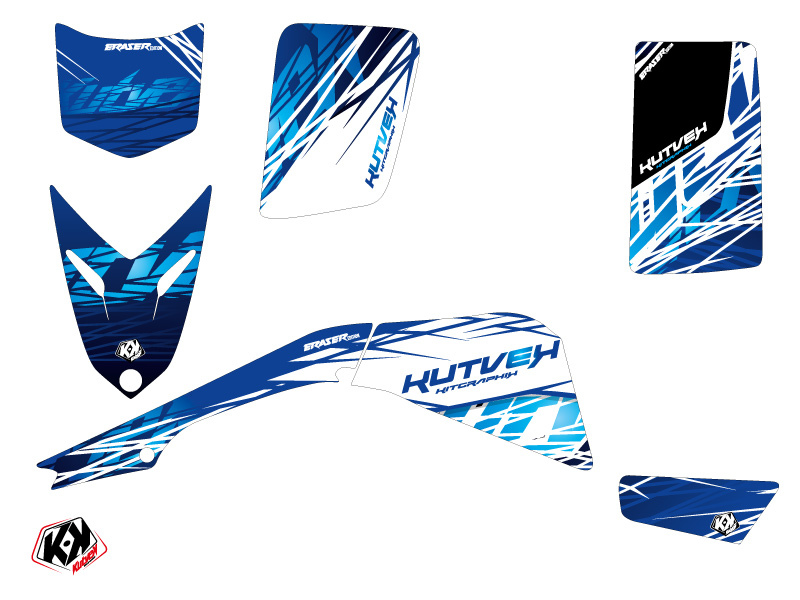 Kit Déco Quad Eraser Yamaha Blaster Bleu (2003-2007) - vue 2