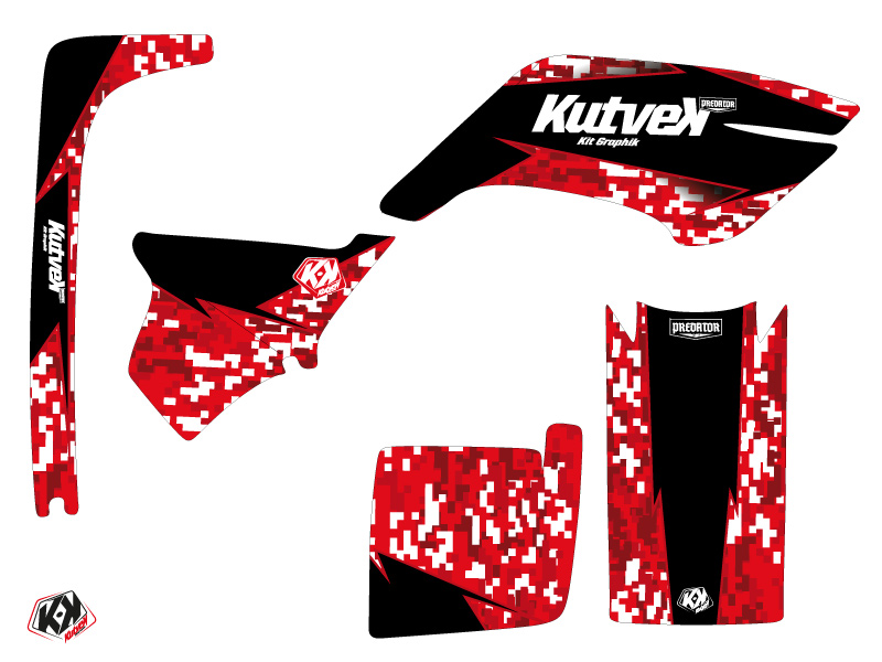 Kit déco quad Predator Yamaha Breeze rouge (1994-2004) KUTVEK - vue 2