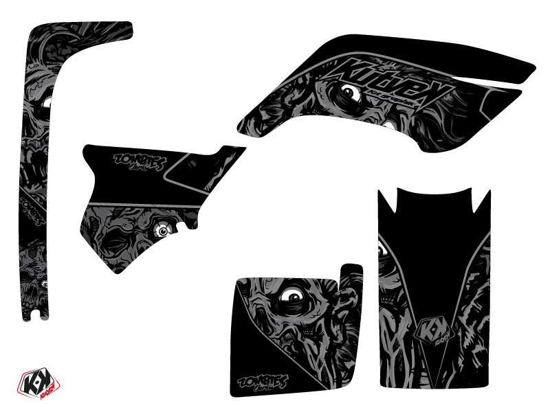 Kit déco quad Zombies Dark Yamaha Breeze noir (1994-2004) Kutvek - vue 2
