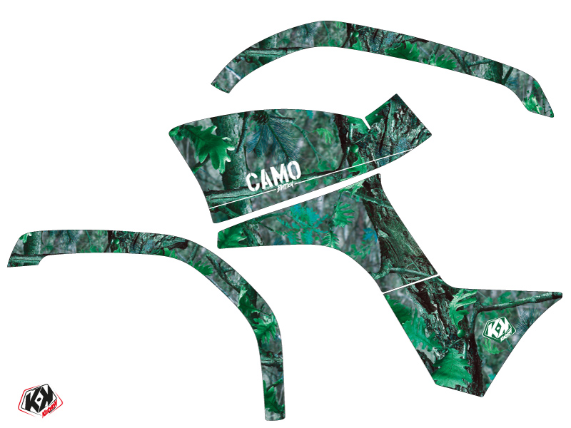 Kit Déco Quad Camo Yamaha 125 Grizzly Vert (2005-2013) KUTVEK - vue 2