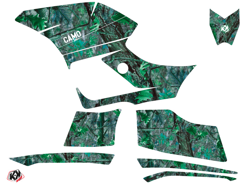 Kit Déco Quad Camo Yamaha 300 Grizzly Vert (2011-2014) - vue 2
