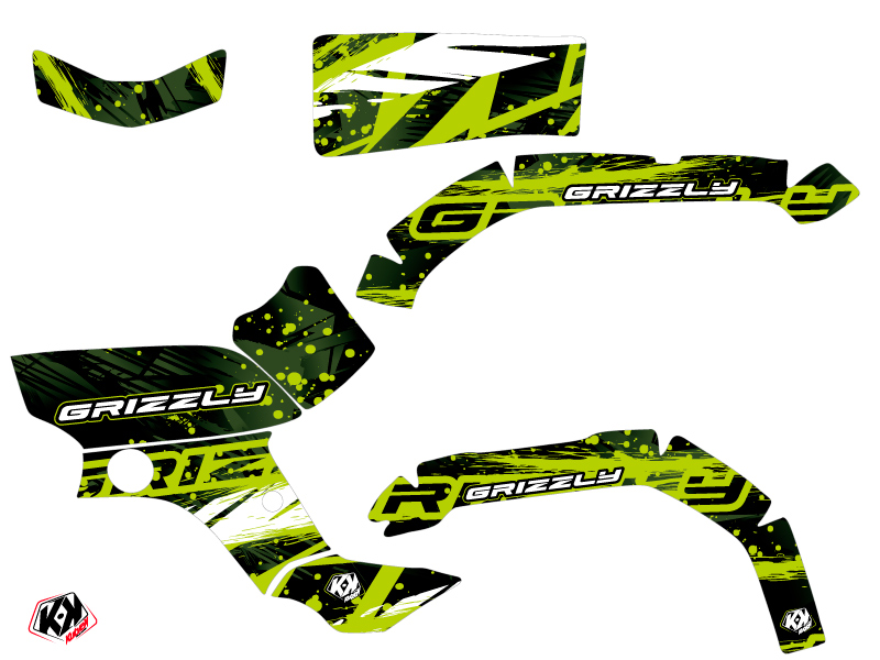 Kit Déco Quad Wild Yamaha 350 Grizzly Vert (2006-2018) KUTVEK - vue 2