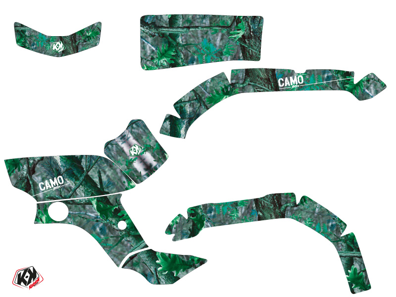 Kit Déco Quad Camo Yamaha 350 Grizzly Vert (2006-2018) KUTVEK - vue 2